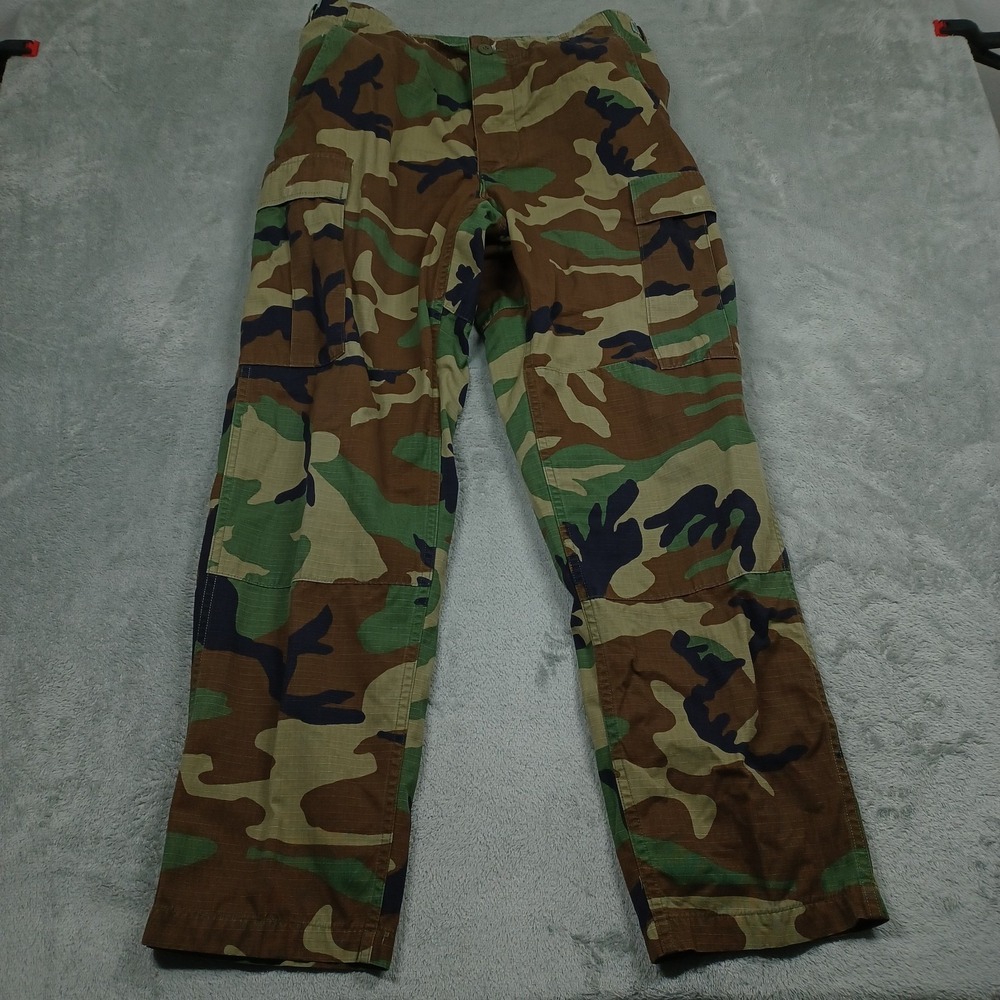 Vintage US Military Pants‎ Men Medium Green Woodland Hot Weather Combat A2